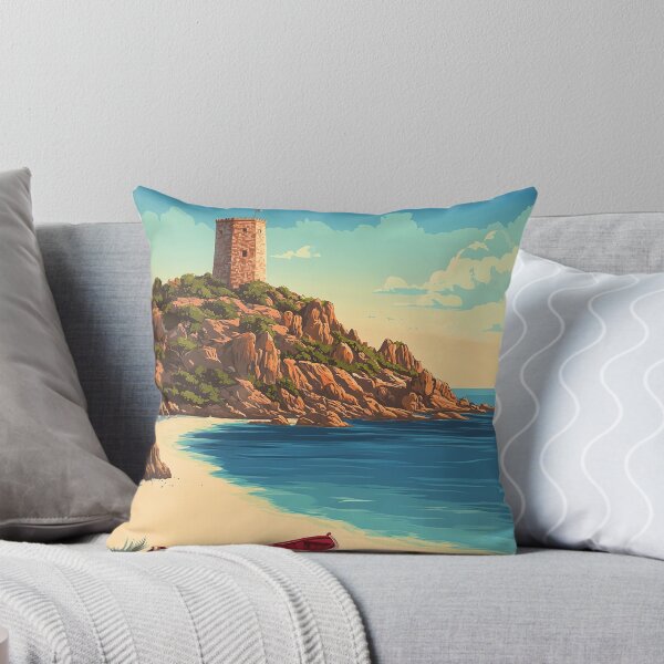 Item preview, Póster de viaje a Cerdeña, Italia: Impresión artística de paisaje costero vintage designed and sold by StrasserArt.