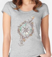 Gute Reise Tailliertes Rundhals-Shirt