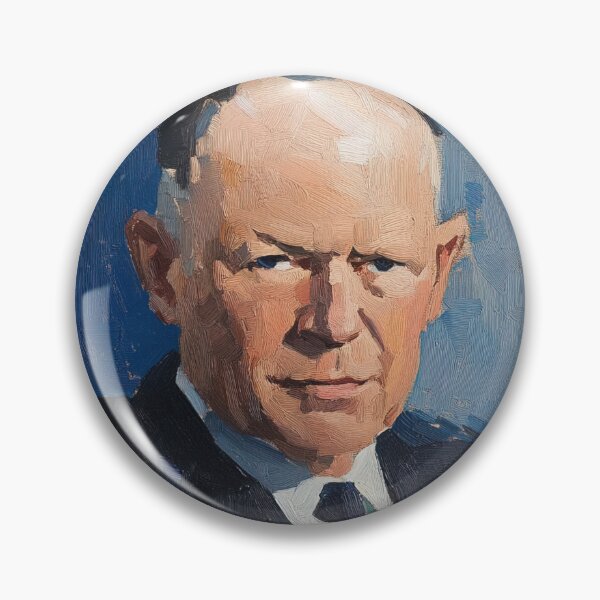 Item preview, Dwight D. Eisenhower | Post-impressionist painting style designed and sold by ComicsFactory.