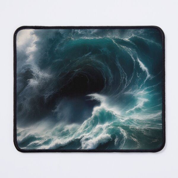 Item preview, Stormy sea at night. Heavy sea. Sunset lights. designed and sold by digoarpi.