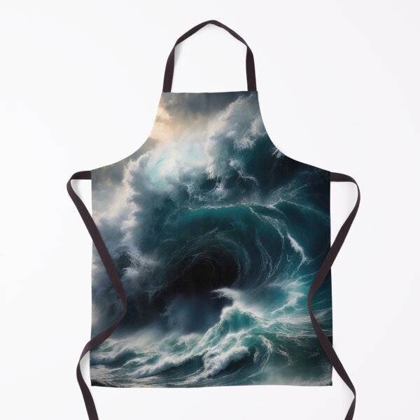 Item preview, Stormy sea at night. Heavy sea. Sunset lights. designed and sold by digoarpi.
