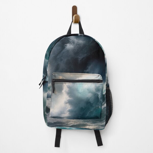 Item preview, Stormy sea at night. Heavy sea. Sunset lights. designed and sold by digoarpi.