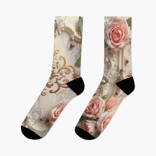 Item preview, Roses, Alabaster & Gold Damask designed and sold by DesignsByPrnces.