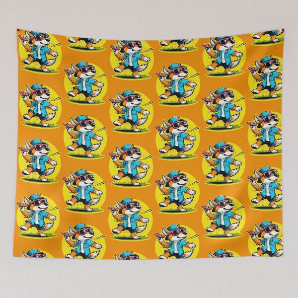 Item preview, Chilled Out Dog Playing Ultimate Frisbee designed and sold by McThingummy.