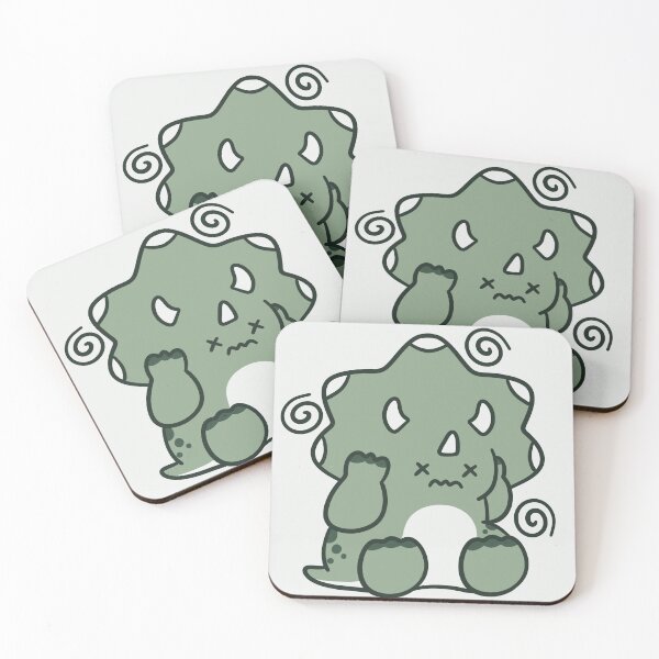 Item preview, cute confused triceratops dinosaur  designed and sold by kaybowzie.