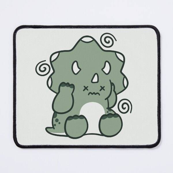 Item preview, cute confused triceratops dinosaur  designed and sold by kaybowzie.