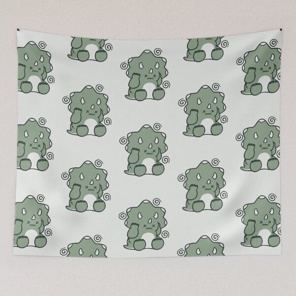 Item preview, cute confused triceratops dinosaur  designed and sold by kaybowzie.