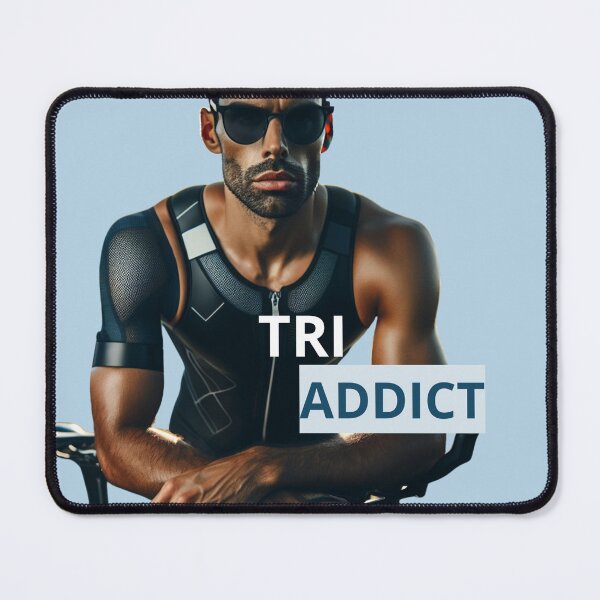 Item preview, TRI ADDICT – Triathlon Cycling Passion Design designed and sold by Triathlongram.