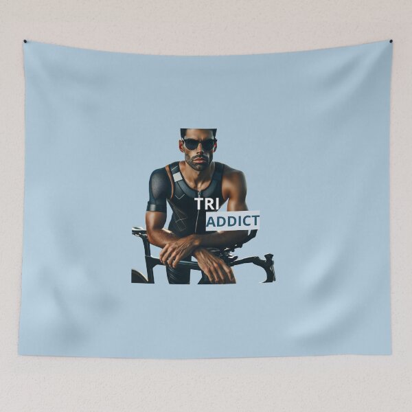Item preview, TRI ADDICT – Triathlon Cycling Passion Design designed and sold by Triathlongram.
