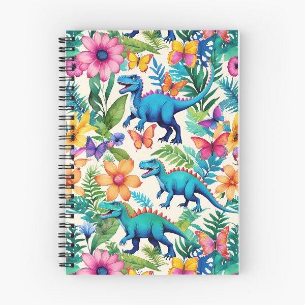 Item preview, Roaring T-Rex Tyrannosaurus Dinosaurs With Wildflowers And Butterflies designed and sold by CarrollGene.