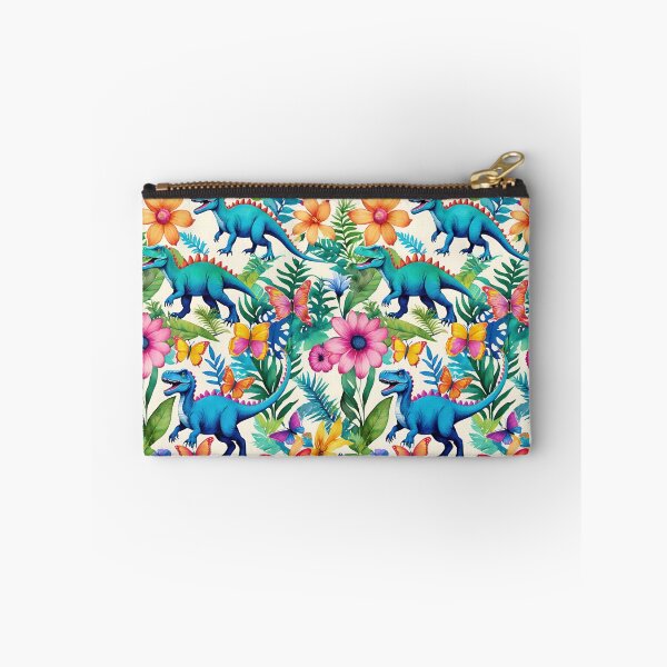 Item preview, Roaring T-Rex Tyrannosaurus Dinosaurs With Wildflowers And Butterflies designed and sold by CarrollGene.
