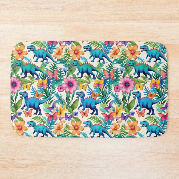 Item preview, Roaring T-Rex Tyrannosaurus Dinosaurs With Wildflowers And Butterflies designed and sold by CarrollGene.