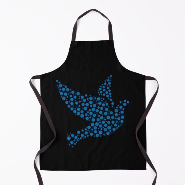 Item preview, Azure Harmony: Dotted Peace Dove Art designed and sold by Zakrytos ★★★★★.