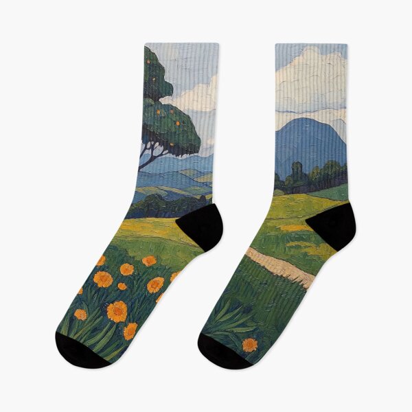 Item preview, Ecuador landscape | Post-impressionist painting style designed and sold by ComicsFactory.