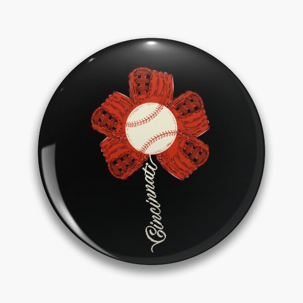 Item preview, Cincinnati Baseball Flower Vintage Sports Fan designed and sold by Dressed For  Duty.