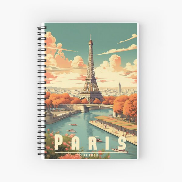 Item preview, Vintage travel poster Paris - Romantic design of the city of love designed and sold by StrasserArt.