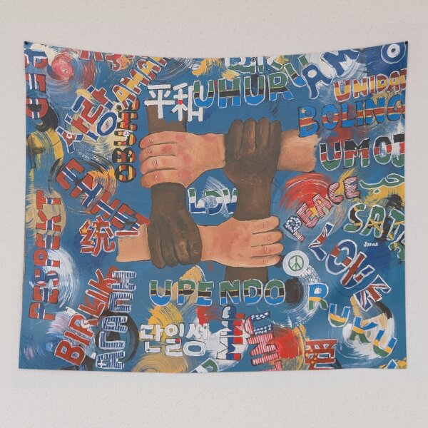 Item preview, Peace Love & Unity by Joz Jozvas designed and sold by RainMakerDesign.