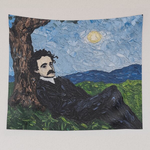 Item preview, Edgar Allan Poe | Post-impressionist painting style designed and sold by ComicsFactory.