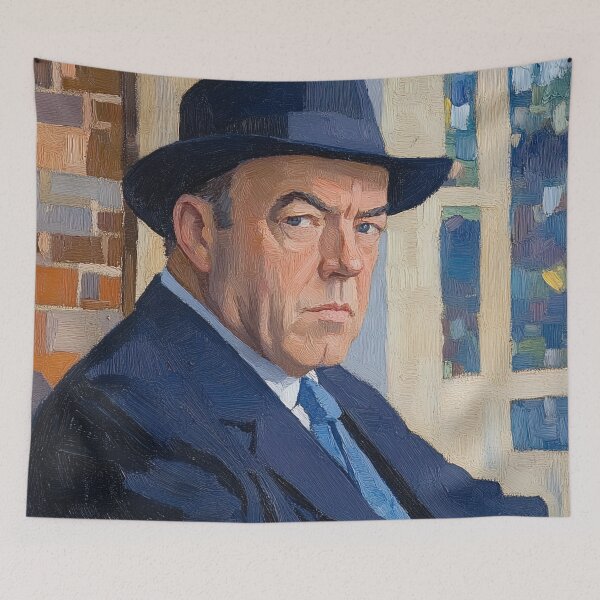Item preview, Edgar Rice Burroughs | Post-impressionist painting style designed and sold by ComicsFactory.