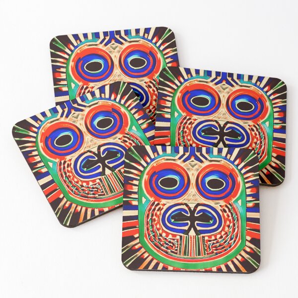 Item preview, Tribal Face in Colors: A Hypnotic Look designed and sold by Memetitation.