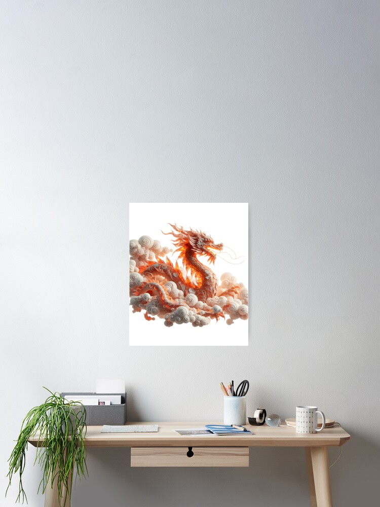 Thumbnail 2 of 3, Poster, dragon designed and sold by Vohsergo.