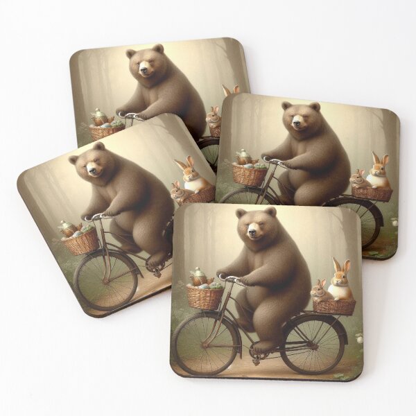 Item preview, Cute bear and cute rabbits designed and sold by Dogandesighn.