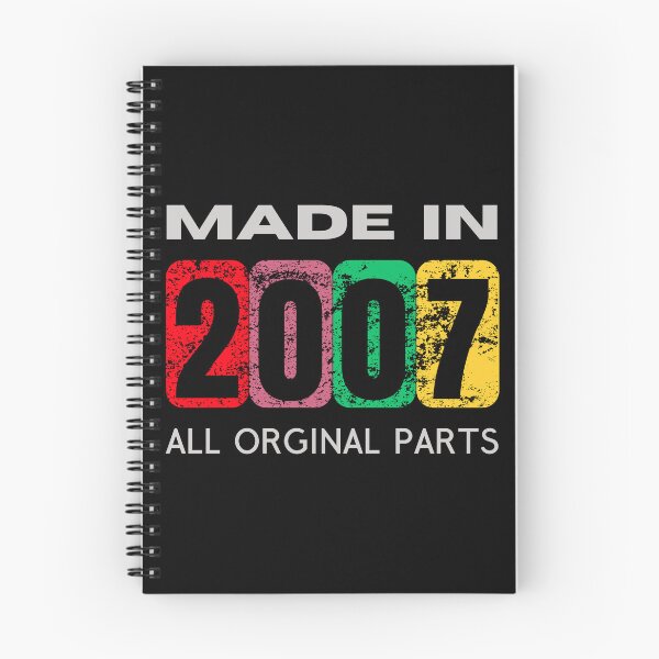 Item preview, Made in 2007 - Vintage Retro Design | Unique Anniversary & Birthday Gifts designed and sold by Psycho-Crazy.