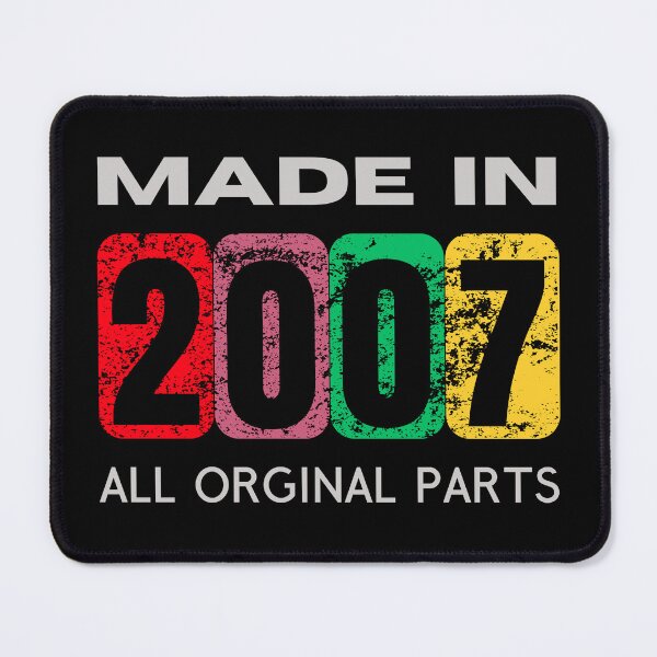 Item preview, Made in 2007 - Vintage Retro Design | Unique Anniversary & Birthday Gifts designed and sold by Psycho-Crazy.