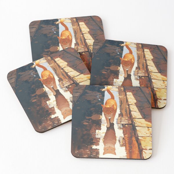 Item preview, Theodore in Alleyway - Serene Sunlit Reflection designed and sold by The Deep Studio.