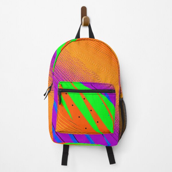 Item preview, Purple Orange Green Abstract Pattern designed and sold by LeftoverKittyCo.