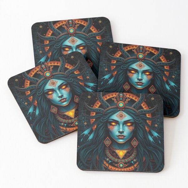 Item preview, Hecate Cyberpunk Illuminated Ancient Art  designed and sold by Creativity Meets Healing.