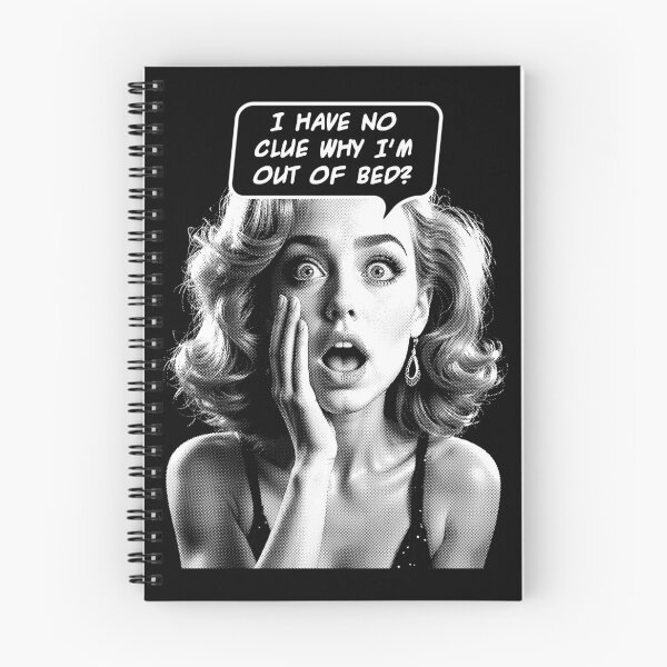 Item preview, I Have No Clue Why I'm Out Of Bed Sarcastic Pop Art Girl designed and sold by GrandeDuc.