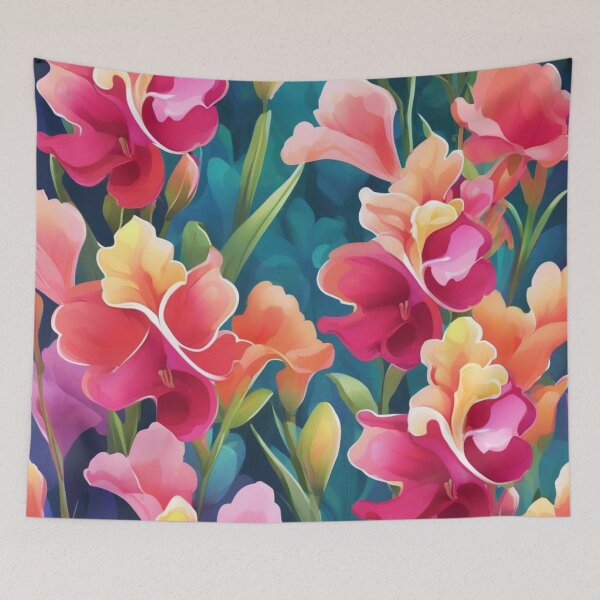 Item preview, SNAPDRAGON FLOWERS designed and sold by Catfighter.