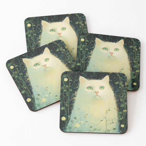 Item preview, Beautiful White Cat  designed and sold by The Deep Studio.