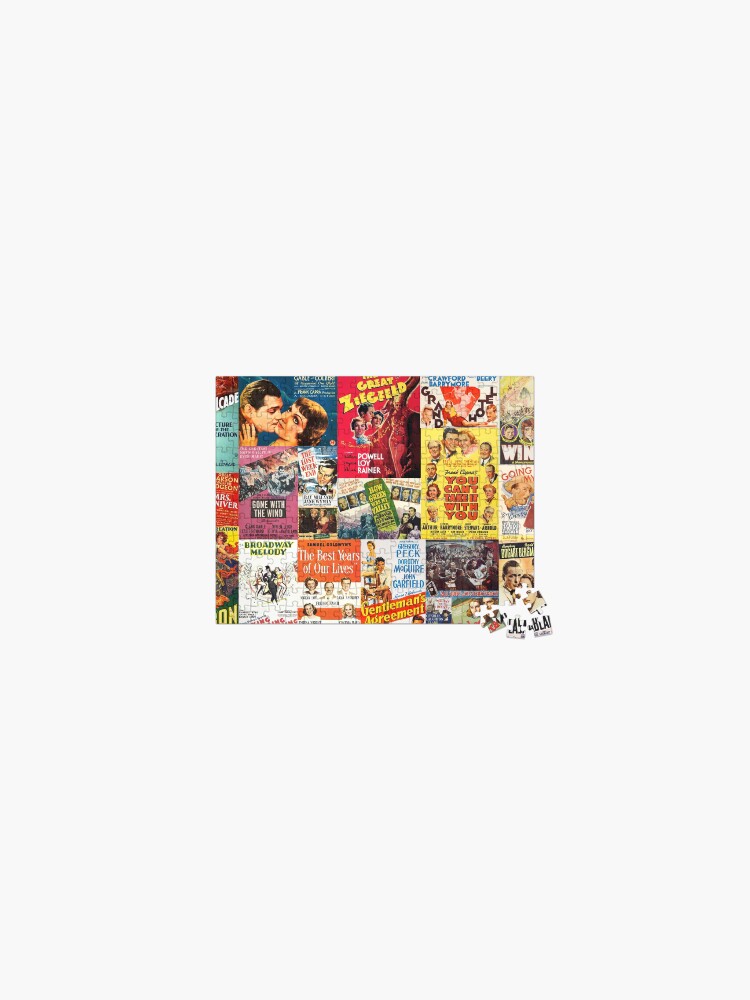 Thumbnail 1 of 2, Jigsaw Puzzle, Classic movie posters from first 20 best picture winners designed and sold by alcglobalmedia.