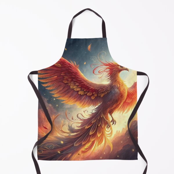 Item preview, Majestic Phoenix Bird illustration,Golden Phoenix,Mythical Firebird designed and sold by Jimy11.