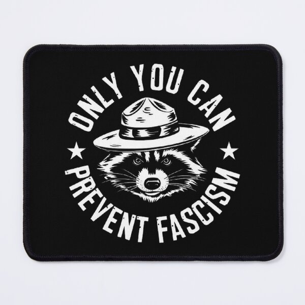 Item preview, Retro Political Statement – Raccoon Ranger Anti-Fascism Design designed and sold by love3617.