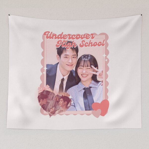 Item preview, Undercover High School (2025) Korean Drama Actor Pink Collage Scrapbook Collage Cozy Y2K designed and sold by HELL0WBELLO.