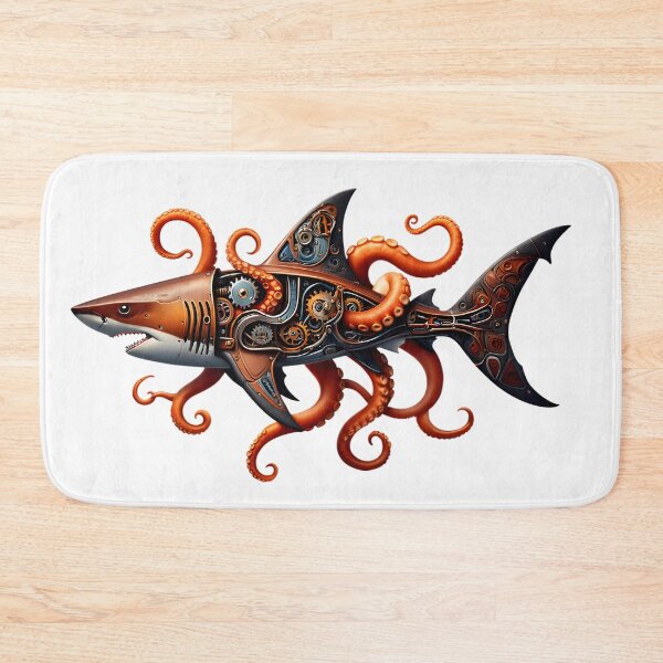 Item preview,  Steampunk Shark T-Shirt | Victorian Deep Sea Fusion | Sci-Fi Fantasy Art designed and sold by AnnDesignStudio.
