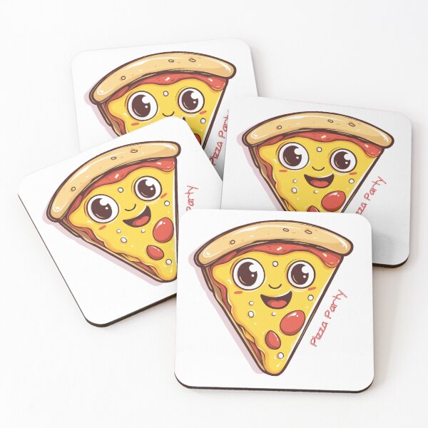 Item preview, Pizza with Eyes - Cute Kawaii Sticker, Funny Pizza Party T-Shirt designed and sold by Zentuary.