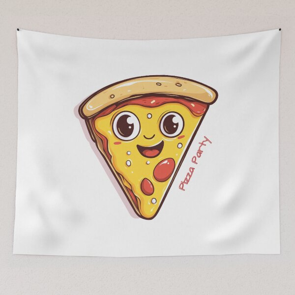 Item preview, Pizza with Eyes - Cute Kawaii Sticker, Funny Pizza Party T-Shirt designed and sold by Zentuary.