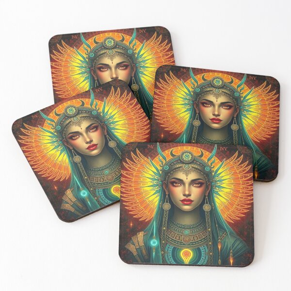 Item preview, Futuristic Egyptian Goddess Isis - Cyberpunk Ancient World designed and sold by Creativity Meets Healing.