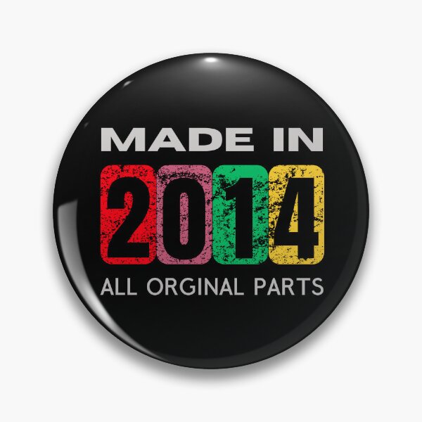 Item preview, Made in 2014 - Original Parts | Retro Birthday Gift for Nostalgic Souls designed and sold by Psycho-Crazy.