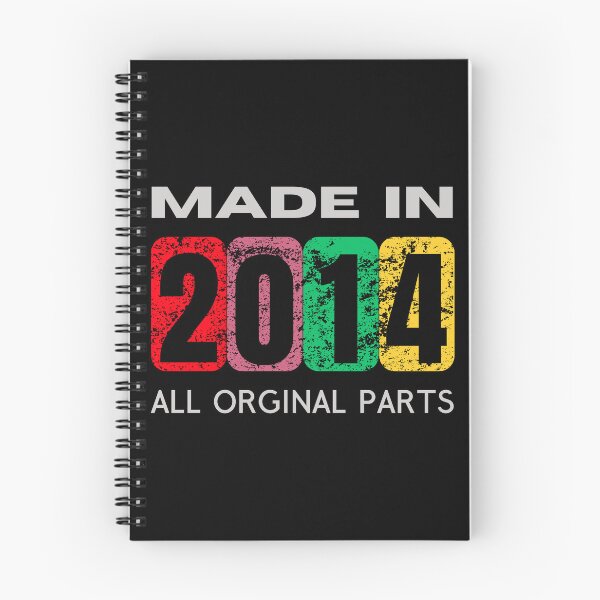Item preview, Made in 2014 - Original Parts | Retro Birthday Gift for Nostalgic Souls designed and sold by Psycho-Crazy.