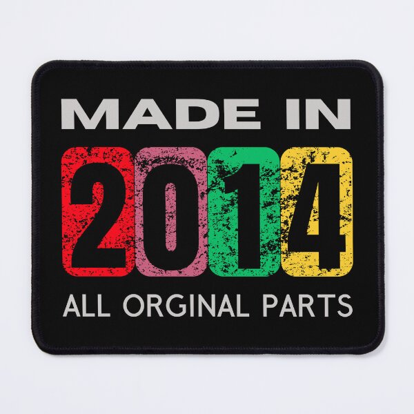 Item preview, Made in 2014 - Original Parts | Retro Birthday Gift for Nostalgic Souls designed and sold by Psycho-Crazy.