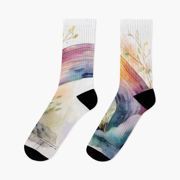 Item preview, Rainbow arch, rainbow colors, gold highlights, spring decor, botanicals,  spring,  leaves,  gold accents  designed and sold by navitalidesign.