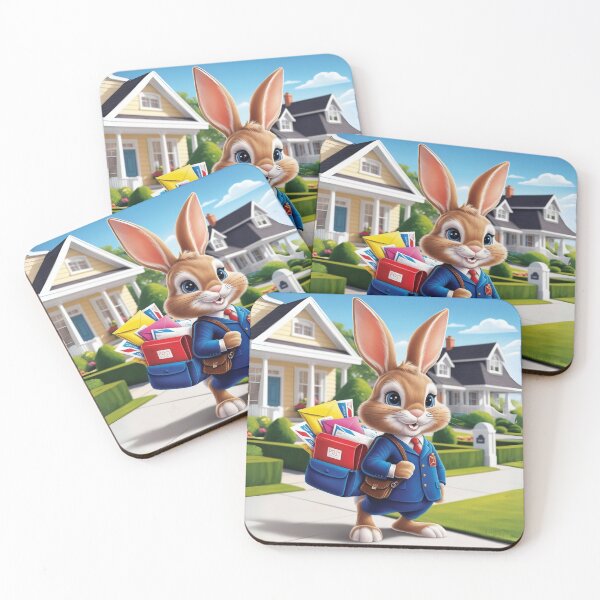 Artikelvorschau, Bunny, der Postbote entworfen und verkauft von Nature's Palette.