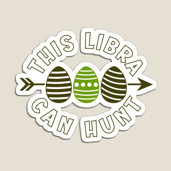 Item preview, This Libra can hunt - green Easter greetings for astrology lovers designed and sold by mariya-ivanova.