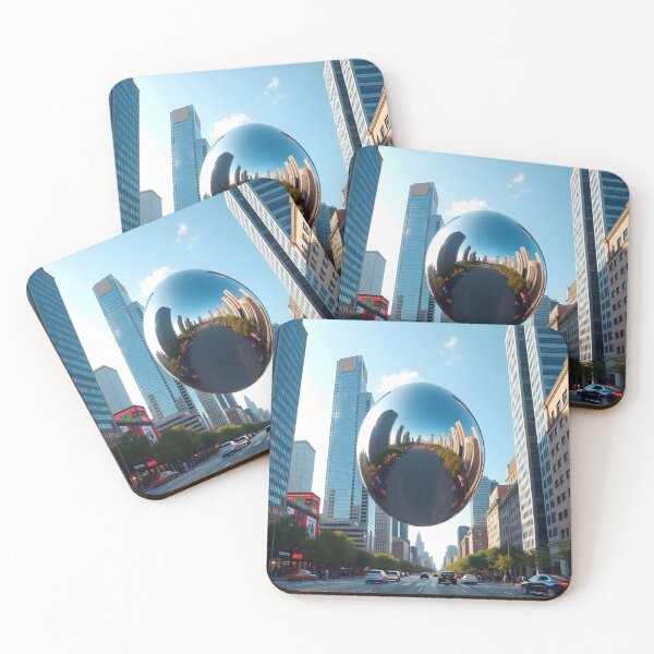 Item preview, Reflective Orb Over the City designed and sold by AlienInkvasion.