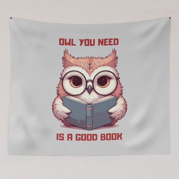 Item preview, Owl You Need Is A Good Book Reading designed and sold by TomFrontierArt.